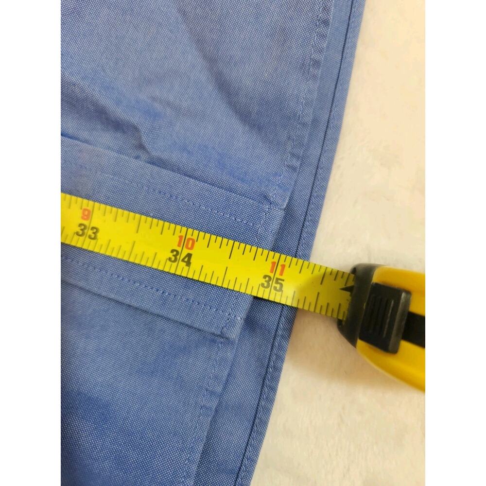 Brooks Brothers Cotton Shirt Mens 18.5 34 Blue Long Sleeve Madison Business Work - Picture 10 of 11